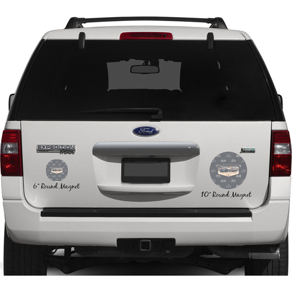 Texas Highland Lakes Airstream Club Logo Personalized Car Magnets on Ford Explorer