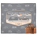 Texas Highland Lakes Airstream Club Logo Outdoor Picnic Blanket