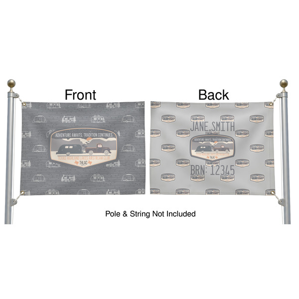 Texas Highland Lakes Airstream Club Logo Pole Flag (Approval)