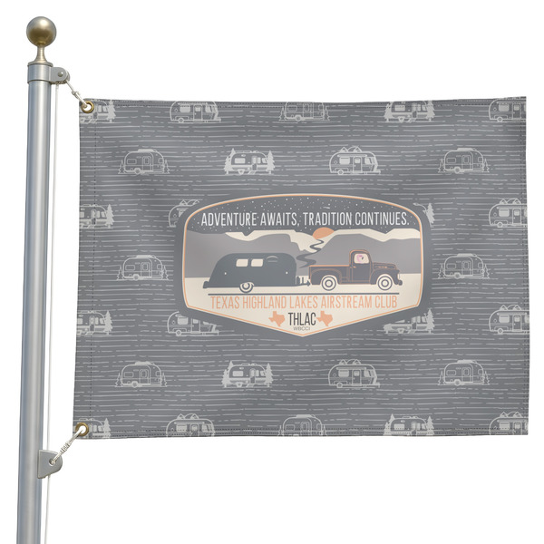 Custom Texas Highland Lakes Airstream Club Logo Pole Flag