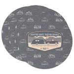 Texas Highland Lakes Airstream Club Logo Round Paper Coasters