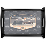 Texas Highland Lakes Airstream Club Logo Black Wooden Tray - Small