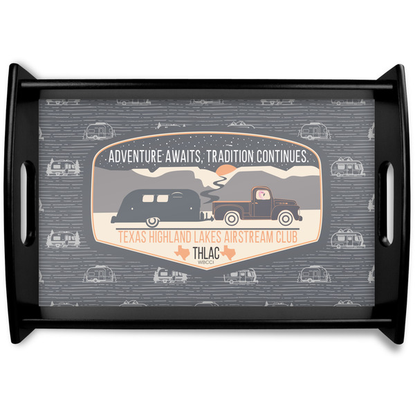 Custom Texas Highland Lakes Airstream Club Logo Wooden Tray