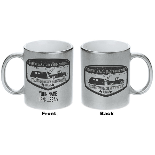 Texas Highland Lakes Airstream Club Logo Silver Mug - Approval