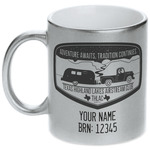 Texas Highland Lakes Airstream Club Logo Metallic Silver Mug