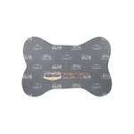 Texas Highland Lakes Airstream Club Logo Bone Shaped Dog Food Mat - Small