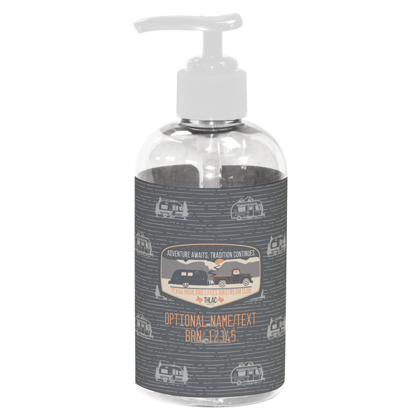 Texas Highland Lakes Airstream Club Logo Small Liquid Dispenser (8 oz) - White