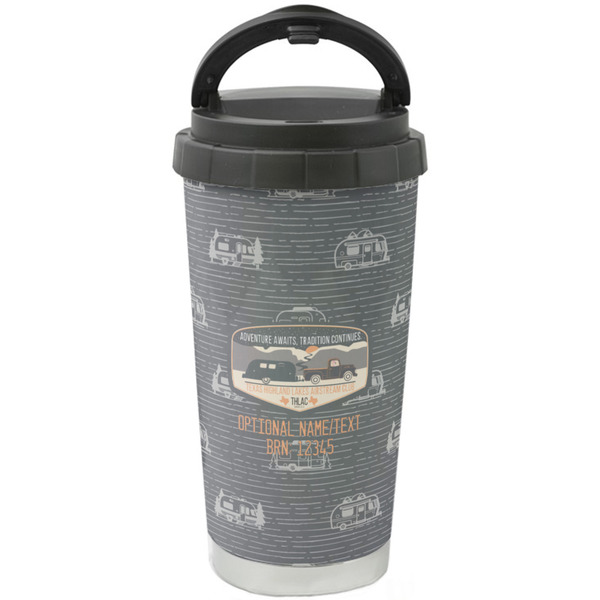 Custom Texas Highland Lakes Airstream Club Logo Stainless Steel Coffee Tumbler