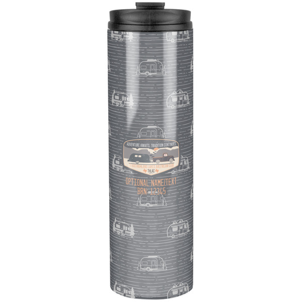Texas Highland Lakes Airstream Club Logo Stainless Steel Tumbler 20 Oz - Front