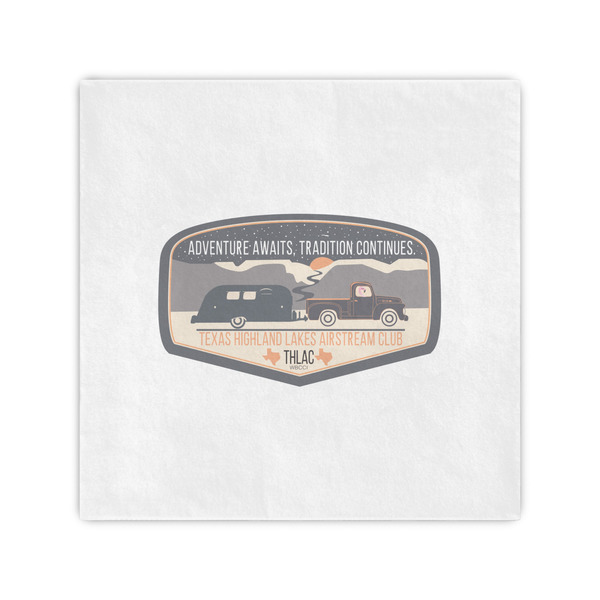 Custom Texas Highland Lakes Airstream Club Logo Cocktail Napkins