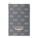 Texas Highland Lakes Airstream Club Logo Waffle Weave Golf Towel