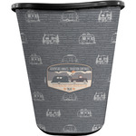 Texas Highland Lakes Airstream Club Logo Waste Basket - Double-Sided - Black