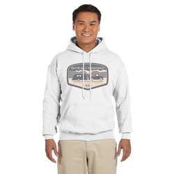 Texas Highland Lakes Airstream Club Logo Hoodie - White