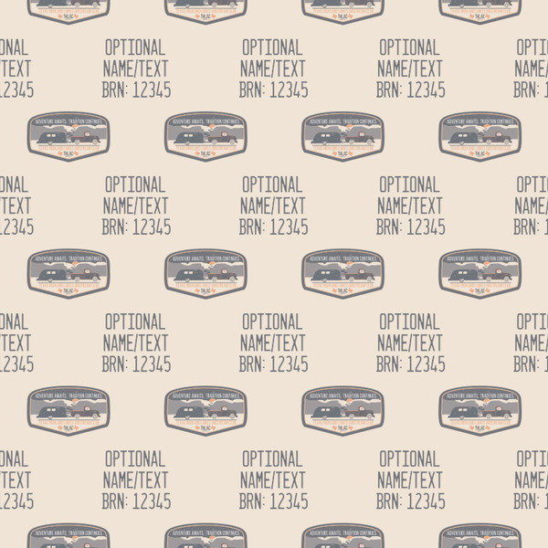 Texas Highland Lakes Airstream Club Logo Wrapping Paper 12" x 12" Close Up