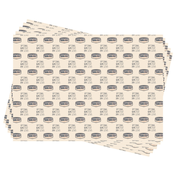 Texas Highland Lakes Airstream Club Logo Wrapping Paper - 5 Sheets Approval