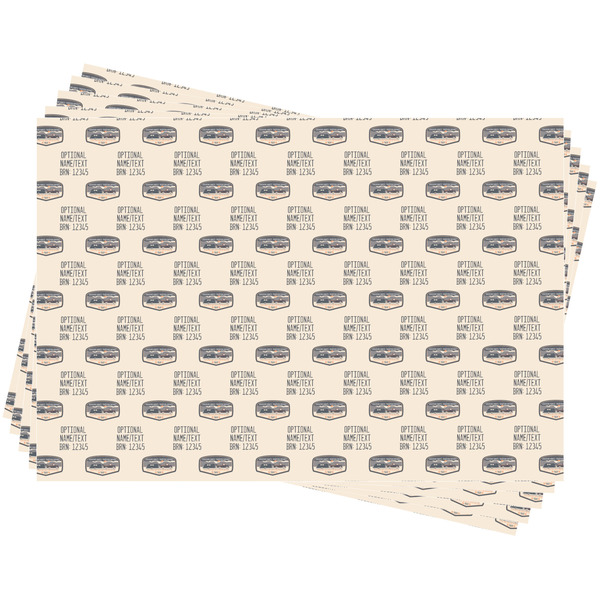 Texas Highland Lakes Airstream Club Logo Wrapping Paper - Front & Back - Sheets Stack