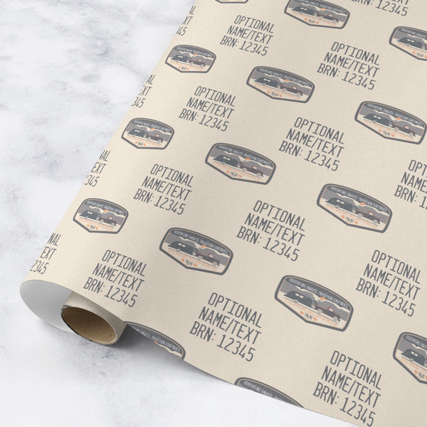 Custom Texas Highland Lakes Airstream Club Logo Wrapping Paper Roll - Medium - Matte