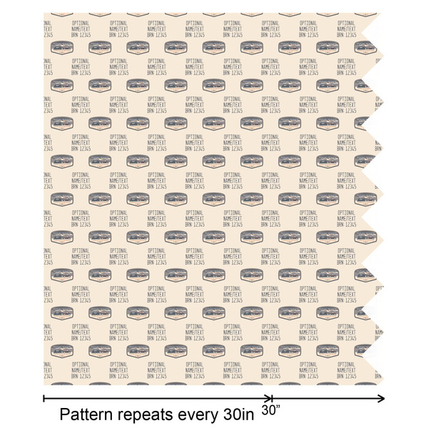 Texas Highland Lakes Airstream Club Logo Wrapping Paper Roll - Matte - Partial Roll