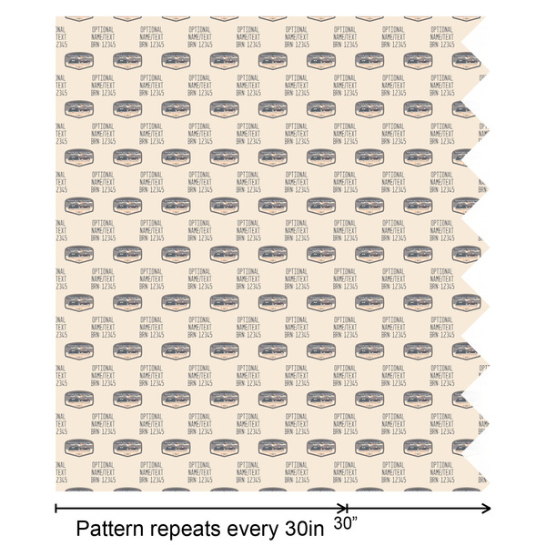 Texas Highland Lakes Airstream Club Logo Wrapping Paper Roll - Satin - Partial Roll