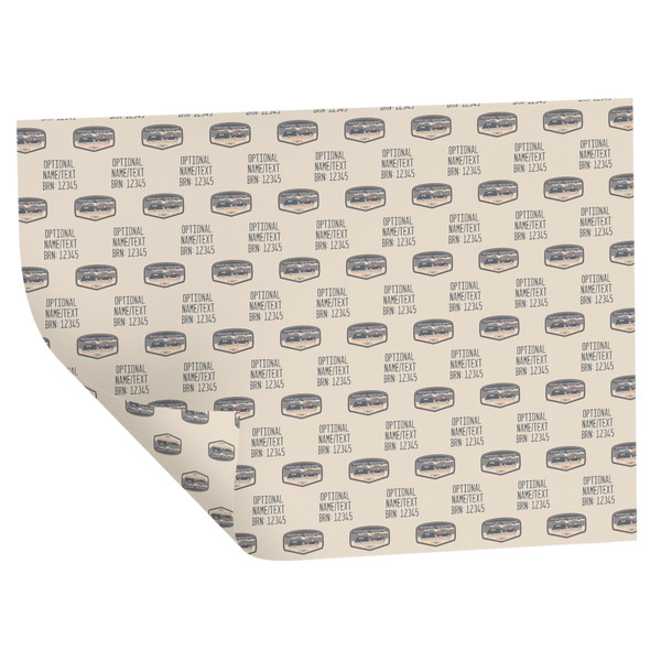 Texas Highland Lakes Airstream Club Logo Wrapping Paper Sheet - Double Sided - Folded