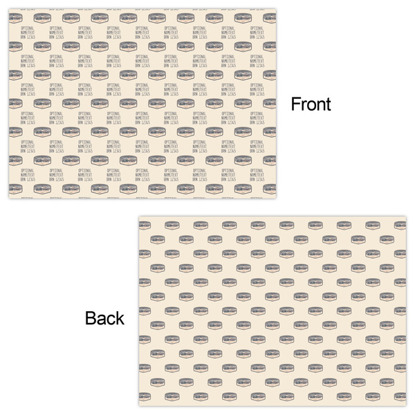 Texas Highland Lakes Airstream Club Logo Wrapping Paper Sheet - Double Sided - Front & Back