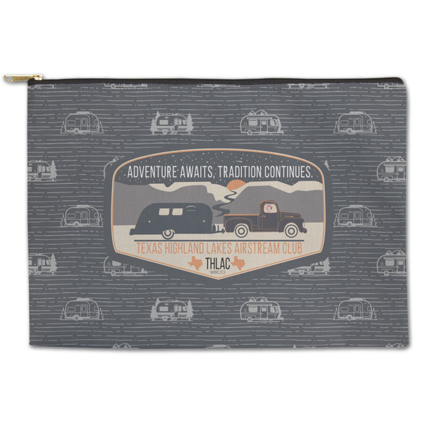 Custom Texas Highland Lakes Airstream Club Logo Zipper Pouch