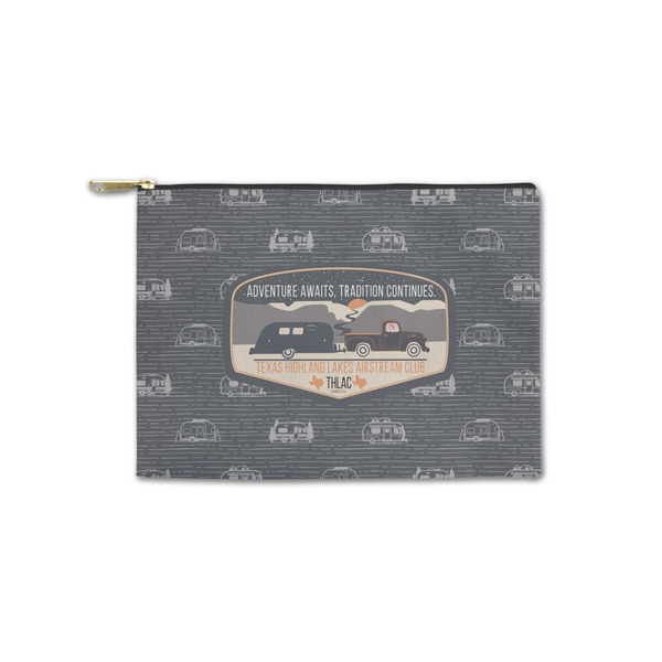 Custom Texas Highland Lakes Airstream Club Logo Zipper Pouch - Small - 8.5" x 6"
