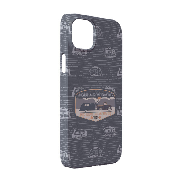 Custom Texas Highland Lakes Airstream Club Logo iPhone Case - Plastic - iPhone 14