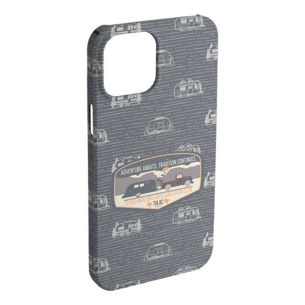 Custom Texas Highland Lakes Airstream Club Logo iPhone Case - Plastic - iPhone 15 Plus