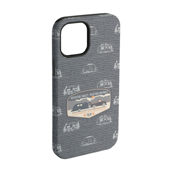 Custom Texas Highland Lakes Airstream Club Logo iPhone Case - Rubber Lined - iPhone 15 Pro