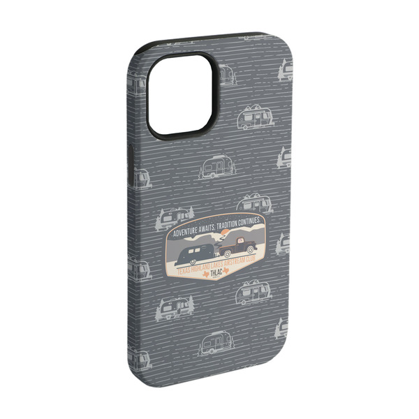 Custom Texas Highland Lakes Airstream Club Logo iPhone Case - Rubber Lined - iPhone 15