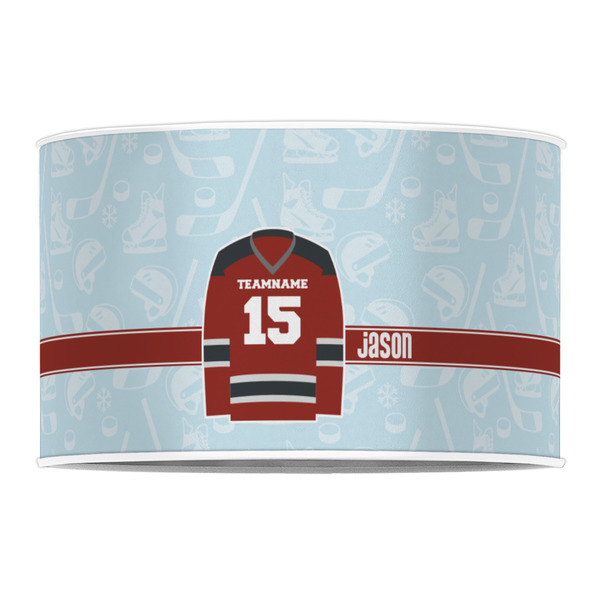 Hockey 12" Drum Lampshade - FRONT (Poly Film)