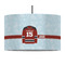 Hockey 12" Drum Pendant Lamp - Fabric (Personalized)