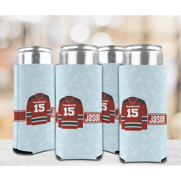 Hockey 12oz Tall Can Sleeve - Set of 4 - LIFESTYLE