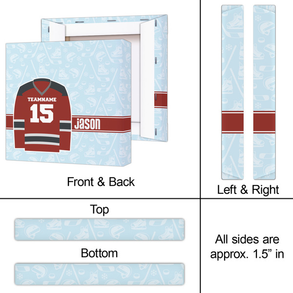 Hockey 12x12 - Canvas Print - Approval