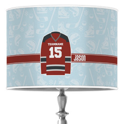 Hockey 16" Drum Lamp Shade - Poly-film (Personalized)