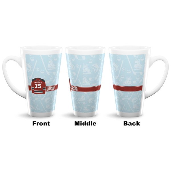 Hockey 16 Oz Latte Mug - Approval