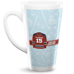 Hockey 16 Oz Latte Mug (Personalized)