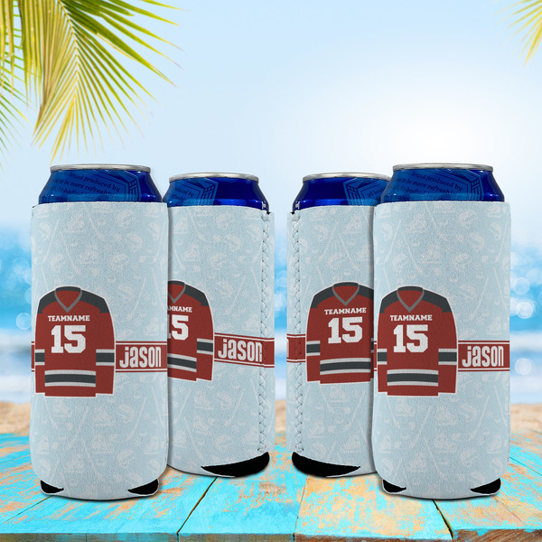 Hockey 16oz Can Sleeve - Set of 4 - LIFESTYLE