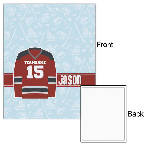 Hockey 16x20 - Matte Poster - Front & Back