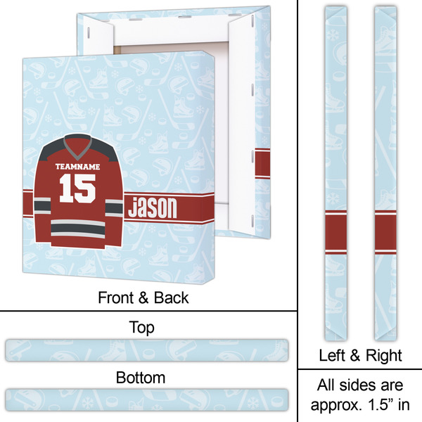 Hockey 20x24 - Canvas Print - Approval