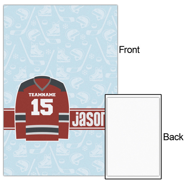 Hockey 20x30 - Matte Poster - Front & Back