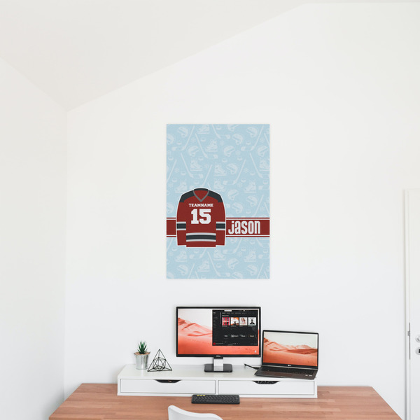 Hockey 20x30 - Matte Poster - On the Wall