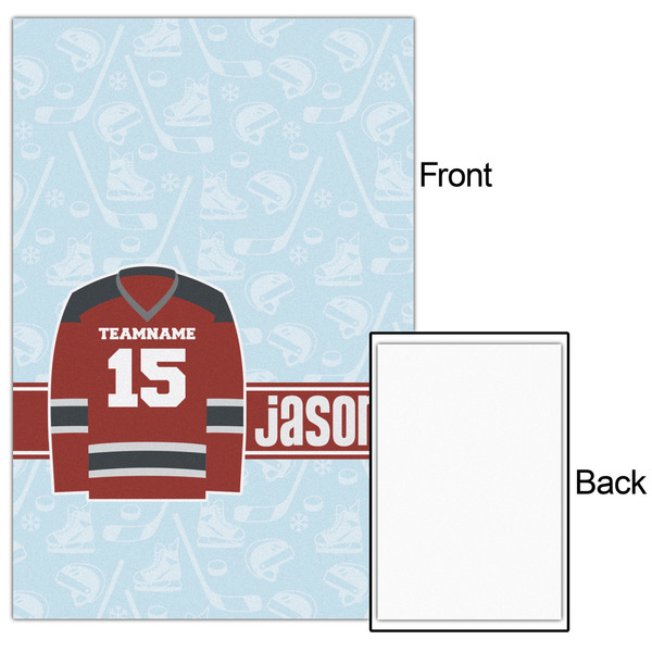 Hockey 24x36 - Matte Poster - Front & Back