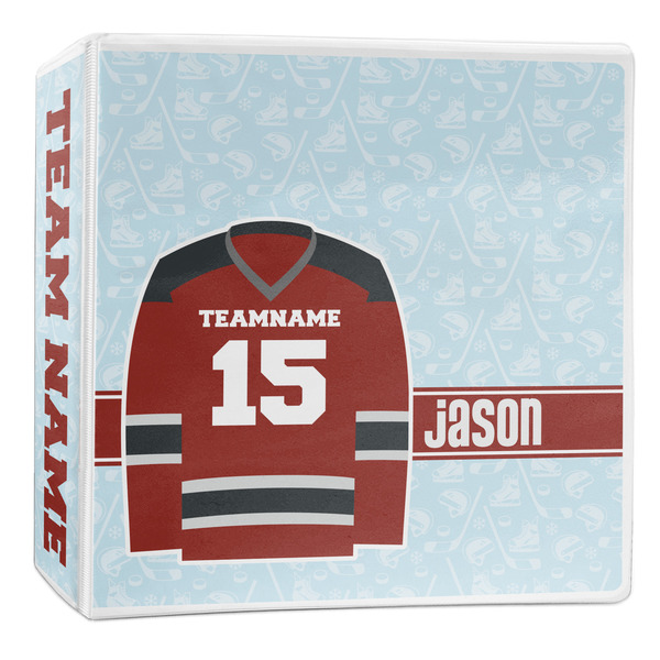 Custom Hockey 3-Ring Binder - 2 inch (Personalized)