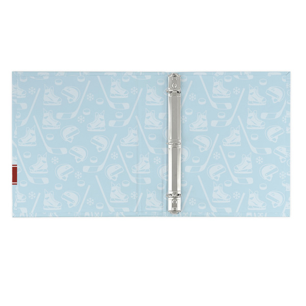 Hockey 3 Ring Binders - Full Wrap - 1" - OPEN INSIDE