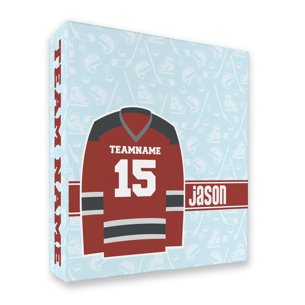 Custom Hockey 3 Ring Binder - Full Wrap - 2" (Personalized)