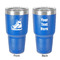 Hockey 30 oz Stainless Steel Ringneck Tumbler - Blue - Double Sided - Front & Back