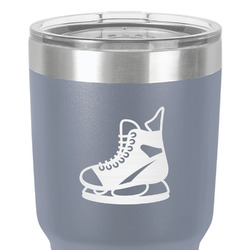 Hockey 30 oz Stainless Steel Tumbler - Grey - Double-Sided (Personalized)