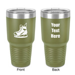 Hockey 30 oz Stainless Steel Tumbler - Olive - Double-Sided (Personalized)